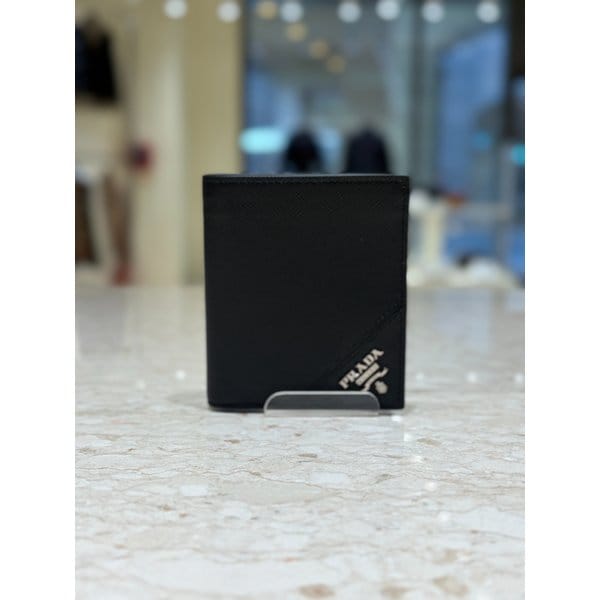 [부산점] [프라다] 남성 사피아노 메탈 로고 반지갑 2MO004-QME-F0002