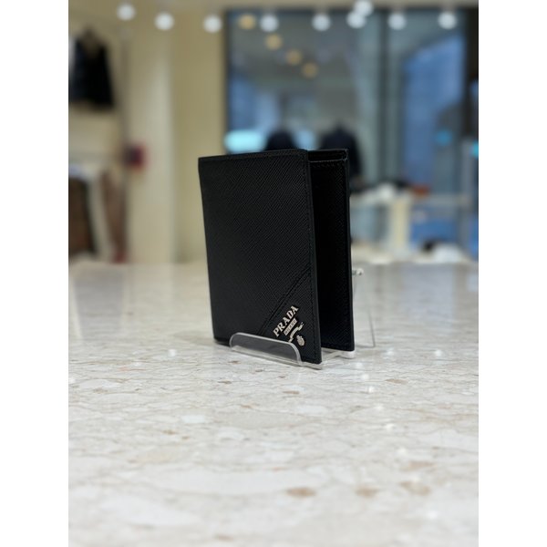 [부산점] [프라다] 남성 사피아노 메탈 로고 반지갑 2MO004-QME-F0002