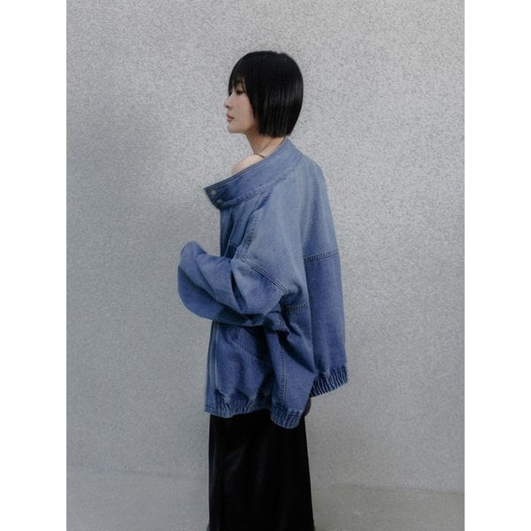 톤그라데이션 데님 블루종