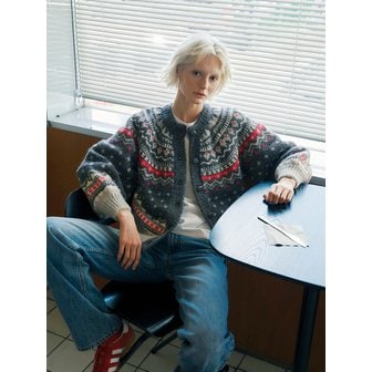 그린버터 Frost Balloon Cardigan (Charcoal)