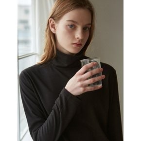 WARMER TURTLENECK TOP_BLACK