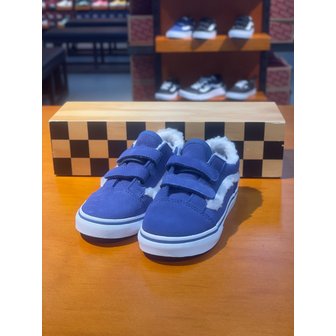 반스 [여주점] (키즈) 스니커즈 토들러 올드스쿨 셰르파 (블루) (VN000CPZBLU)