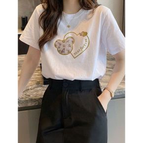 베어 포에버 반팔 티셔츠 BK2ST011_P422496319
