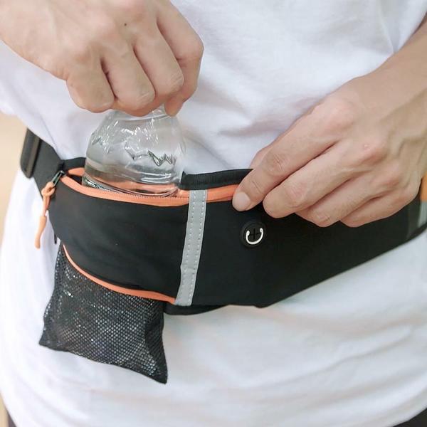 (블랙)카트닉 차고담고 미니 벨트 힙색 매직가방 띠가방 러닝벨트