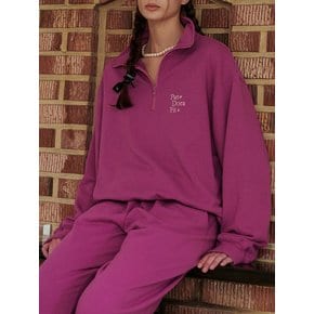 Half Zip-up Sweatshirt Violet