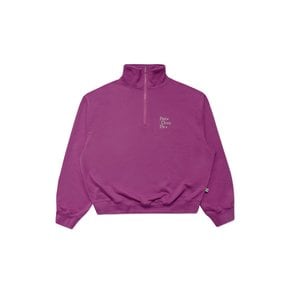 Half Zip-up Sweatshirt Violet