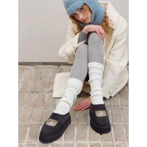 [단독]Mallow 말로우 메리제인 소가죽 퍼 슬리퍼 부츠_B958_3colors_4cm