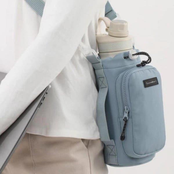 [옷자락] 여성 스트랩 크로스 옥스포드 텀블러 보관 미니백