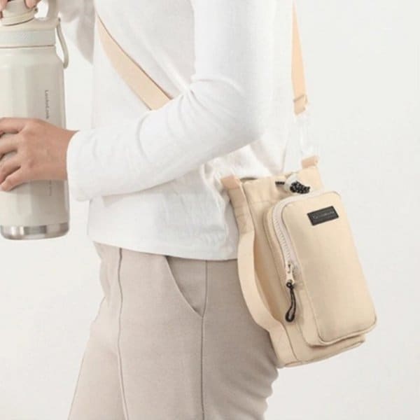 [옷자락] 여성 스트랩 크로스 옥스포드 텀블러 보관 미니백