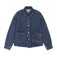 베네통 Stitch denim jacket_296XDN07R901