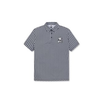 왁 (왁골프)[Exclusive] Men Arrow Pattern SS Polo_WMTCM24906BKX