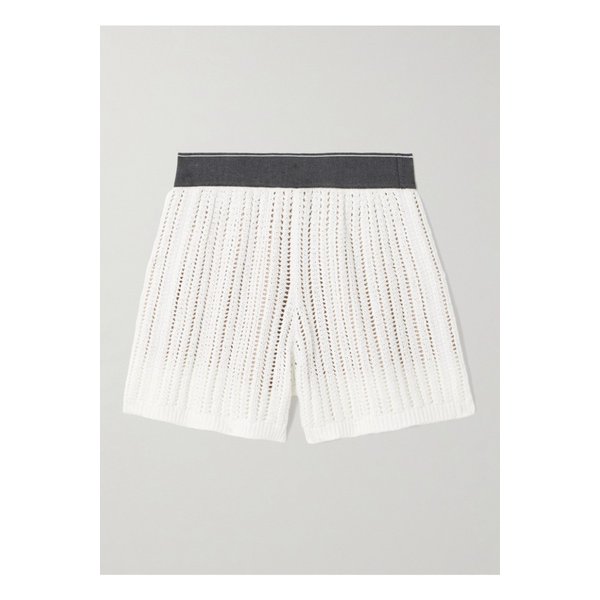 브루넬로쿠치넬리 오픈니트 코튼 쇼츠 화이트 1647597355286304