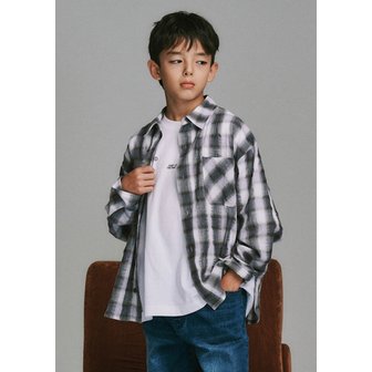 블루테일 그레이 체크 셔츠 스카이블루 데님 팬츠 셋업 AZG1BL02GY AZG1PT01SB