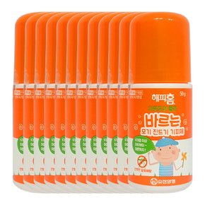 해피홈 아웃도어 롤온 바르는 모기기피제 50g X 12개