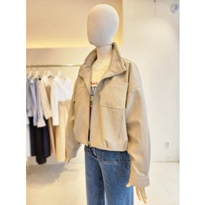 [여주점] [JJ 지고트] 여성 하이넥  스트링 레더 재킷 GR4A3LT351