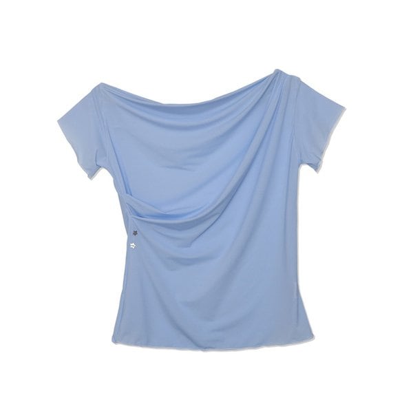 [냉감소재] Sheer Drape Tee (Skyblue)