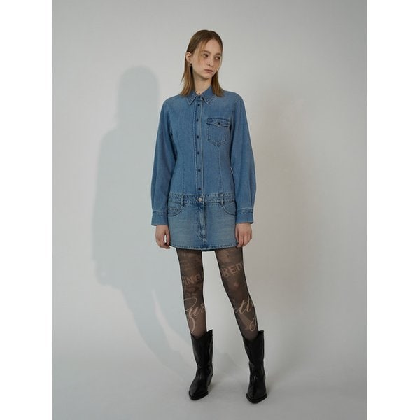 LOW WAIST MINI OPS_MEDIUM INDIGO