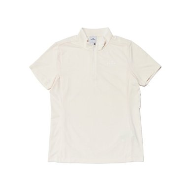 POP 솔리드 여성 반팔 짚업 티셔츠 DWM24283