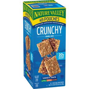 [해외직구] 네이처밸리 크런치 그래놀라바 버라이어티팩 3가지맛 49입 Nature Valley Crunchy Granola Bars, Variety Pack (49 ct.)