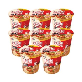  농심 누들핏 김치사발면맛 37.5g x 8개 / 저칼로리 컵라면 소컵
