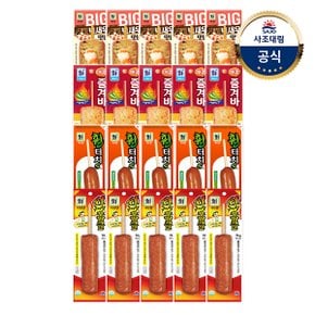 [대림냉장] 빅새우맛바100g x5개+매콤즐겨바70g x5개+휠터치S 70g x5개 +숯불구이맛후랑크70g x5개