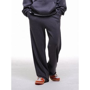 베이직 와이드 스웨트 팬츠 CHARCOAL (LO6PU189-075)