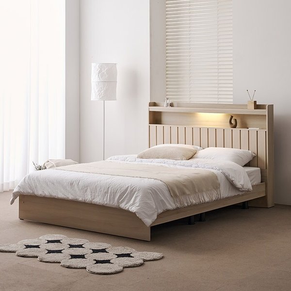 [보루네오] 아르메 브릭스 LED 일반형 침대 Q 9존 유로탑매트리스 (수도권무배)