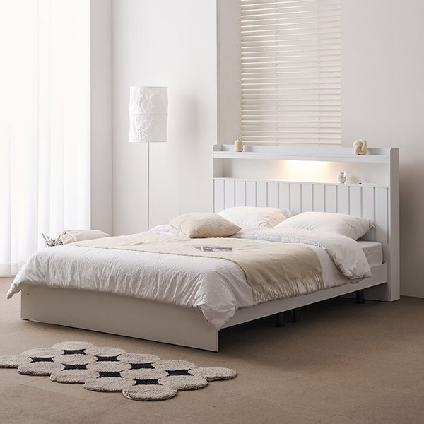 [보루네오] 아르메 브릭스 LED 일반형 침대 Q 9존 유로탑매트리스 (수도권무배)