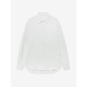 LOOSE-PIT BUTTON SHIRT_WHITE