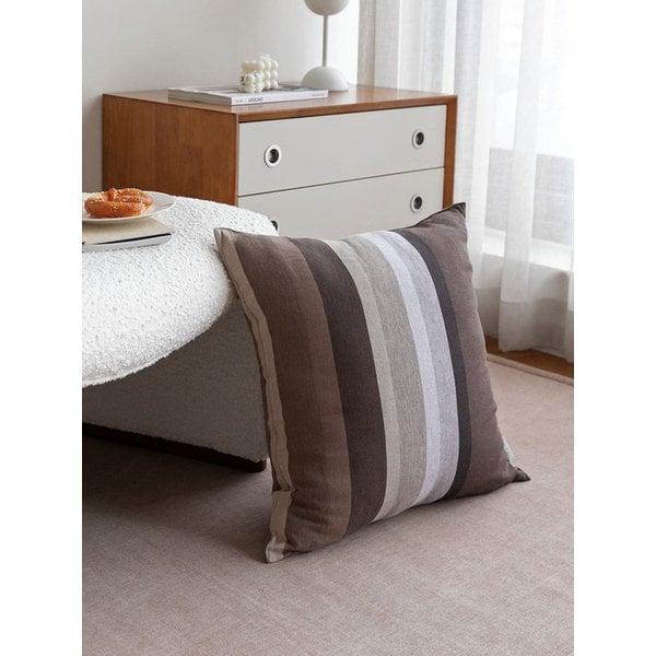 쿠션커버 오가닉코튼 50X50 세피아 레거시