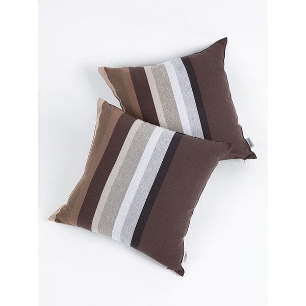 쿠션커버 오가닉코튼 50X50 세피아 레거시