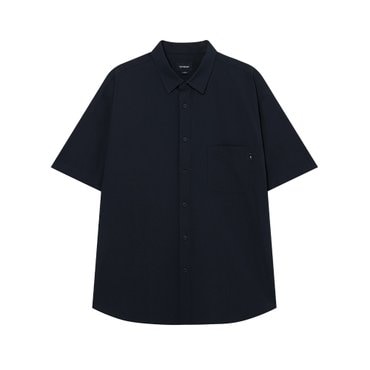 커버낫 조직 변형 하프 셔츠 다크 네이비 CO2502SS06DN