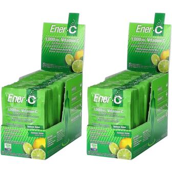  [해외직구] Ener C 에너씨 비타민C 드링크믹스 레몬 라임 9.5g 30입 2팩