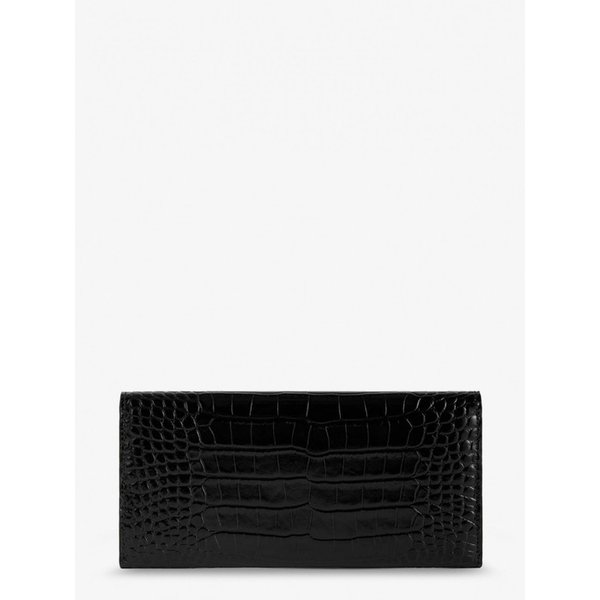 여성 지갑 T 락 크로커 프린트 레더 251WAM0041 LE0076001 블랙 /12