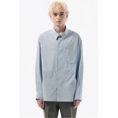 Blue Relaxed Fit Front Line Shirt_CWSAW24111BUL