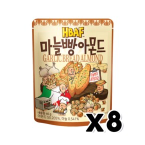 바프 마늘빵 아몬드 견과류간식 40g x 8개