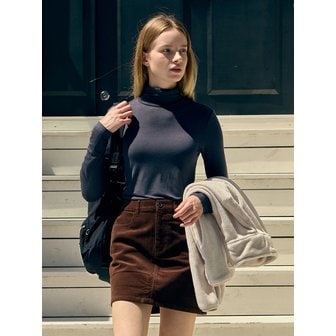 베이직하우스 여성 터틀넥 스판 긴팔티셔츠 LATS0218