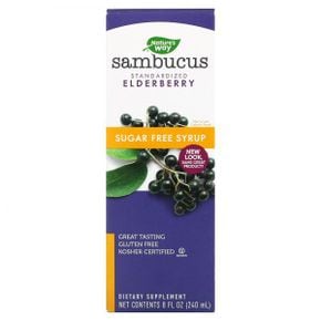 네이쳐스웨이 Sambucus 표준화된 딱총나무 열매 무설탕 8 액량 온스 (240 ml)