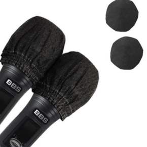 위생덮개 일회용 부직포 마이크 커버 2P 1set 블랙