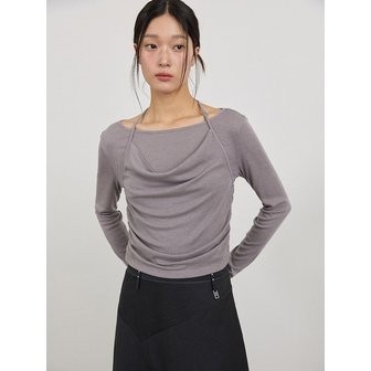 티메이커 여성 홀터넥 롱슬리브 긴팔티_RAG1TR2001