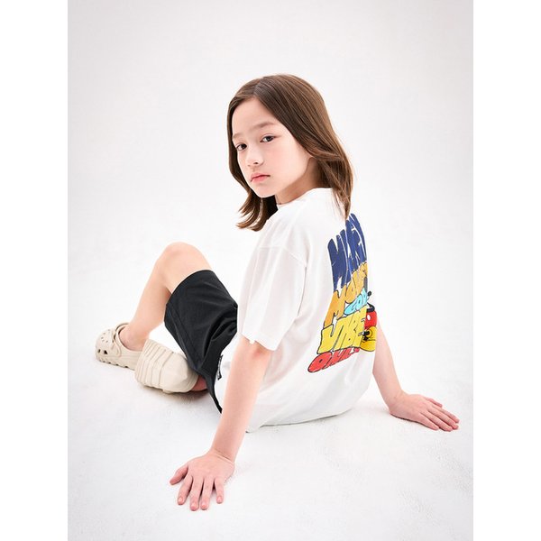 [디즈니]미키 마우스 마커드로잉루즈핏티셔츠