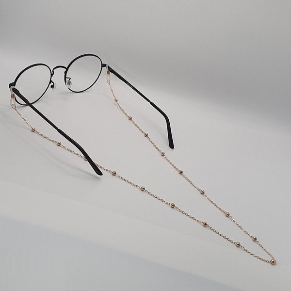 [옷자락] 남성 라운딩볼 메탈릭 안경줄 선글라스줄 안경걸이 2개