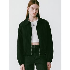 Windbreaker Crop Jacket [Black]