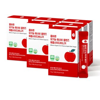 올바른 유기농 애사비 클렌즈 애플사이다비니거 6박스 (총 84포)