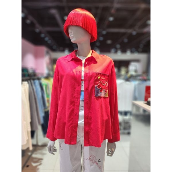 [부산점] 포켓 자수 블라우스 BABL06511