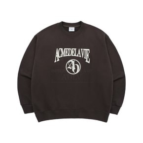 AE LOGO SYMBOL SWEATSHIRT BROWN AE로고맨투맨 브라운 SWLAES-BRN