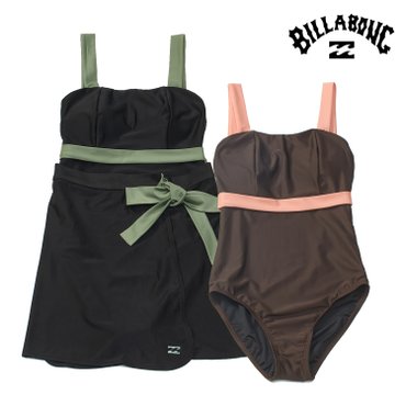 빌라봉 TWO - PIECE SWIM SUIT 랩스커트 셋트 원피스 수영복 (WF31BK038)