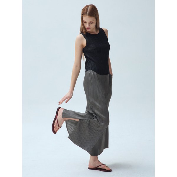 사이드 슬릿 플리츠 팬츠_3colors