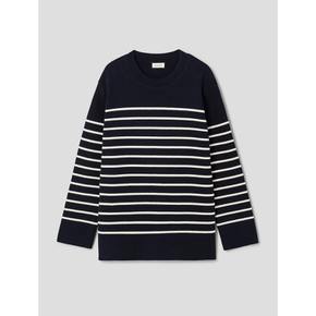 [정상가139,000원] Cotton100 Stripe Pullover  navy (WE3251C36R)