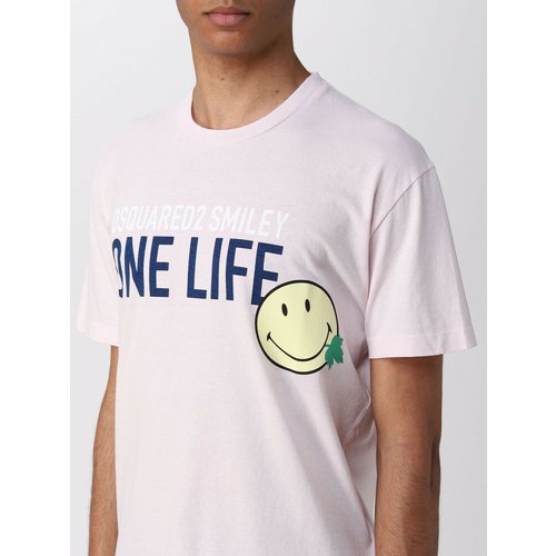 남성 티셔츠 원 라이프 Planet Smiley 위드 프린트 S78GD0052S24307 212 Pink /6